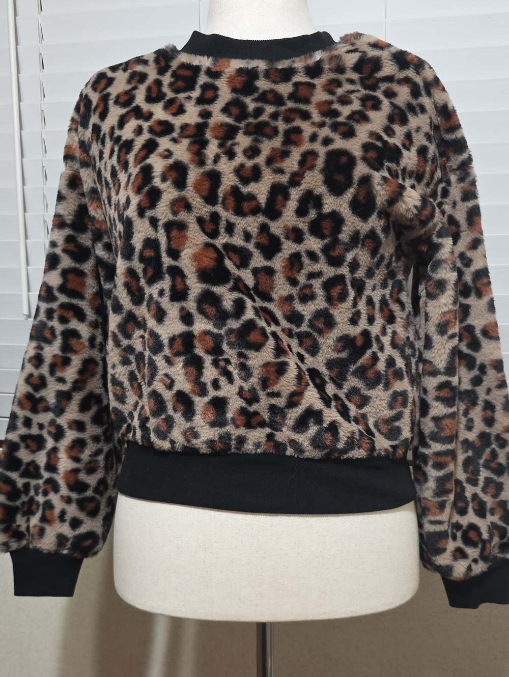 Leopard Print Crewneck Sweater